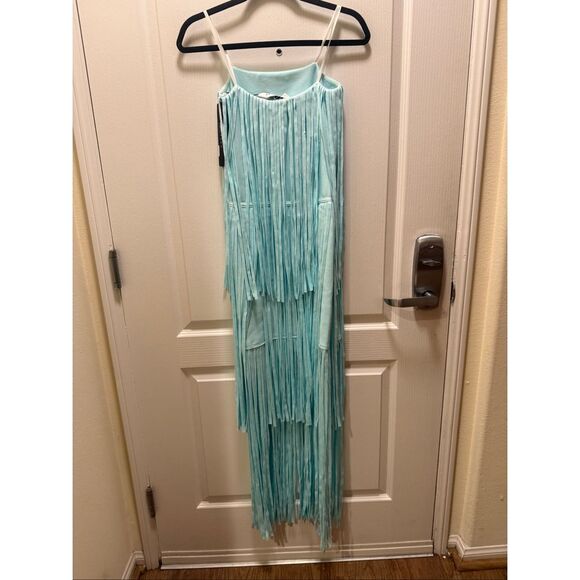 ELLIATT Alya Tiered Maxi Dress in Blue Cocktail Party Cocktail Dress size S NWT - Picture 6 of 7